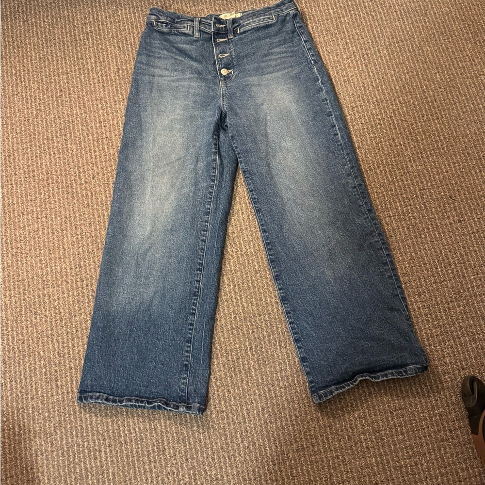 Madewell wide leg jeans Petite